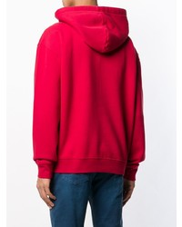 roter bedruckter Pullover mit einem Kapuze von Closed