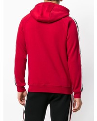 roter bedruckter Pullover mit einem Kapuze von Kappa