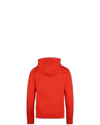 roter bedruckter Pullover mit einem Kapuze von The North Face