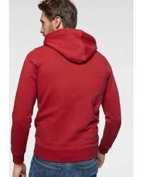 roter bedruckter Pullover mit einem Kapuze von Tommy Jeans