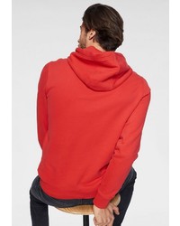 roter bedruckter Pullover mit einem Kapuze von Tommy Jeans