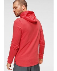 roter bedruckter Pullover mit einem Kapuze von Under Armour