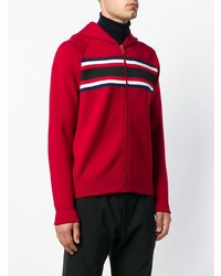 roter bedruckter Pullover mit einem Kapuze von Givenchy