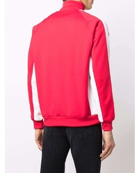 roter bedruckter Pullover mit einem Reißverschluß von John Richmond