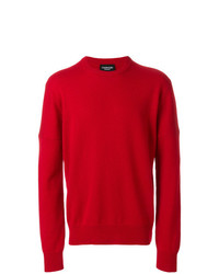 roter bedruckter Pullover mit einem Rundhalsausschnitt von Calvin Klein 205W39nyc