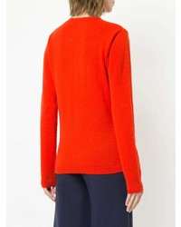 roter bedruckter Pullover mit einem Rundhalsausschnitt von Bella Freud