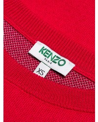 roter bedruckter Pullover mit einem Rundhalsausschnitt von Kenzo