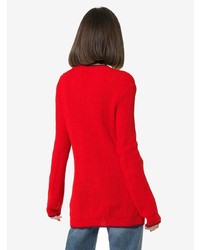 roter bedruckter Pullover mit einem Rundhalsausschnitt von Gucci