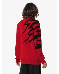 roter bedruckter Pullover mit einem Rundhalsausschnitt von Givenchy