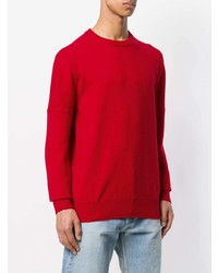 roter bedruckter Pullover mit einem Rundhalsausschnitt von Calvin Klein 205W39nyc