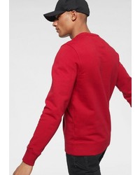 roter bedruckter Pullover mit einem Rundhalsausschnitt von Tommy Jeans