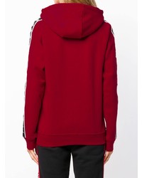 roter bedruckter Pullover mit einer Kapuze von Kappa