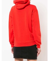 roter bedruckter Pullover mit einer Kapuze von Givenchy