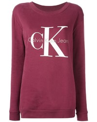 roter bedruckter Pullover von Calvin Klein Jeans