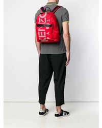 roter bedruckter Rucksack von Kenzo