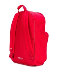 roter bedruckter Rucksack von adidas