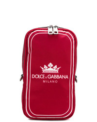 roter bedruckter Rucksack von Dolce & Gabbana