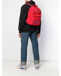 roter bedruckter Rucksack von Kenzo