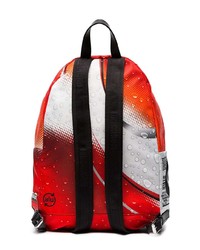roter bedruckter Rucksack von Moschino