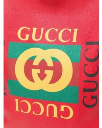 roter bedruckter Rucksack von Gucci
