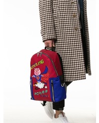 roter bedruckter Rucksack von Dolce & Gabbana