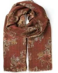 roter bedruckter Schal von Dolce & Gabbana