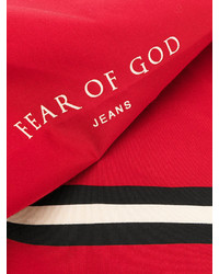 roter bedruckter Schal von Fear Of God