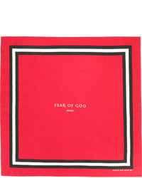 roter bedruckter Schal von Fear Of God