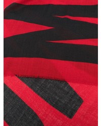 roter bedruckter Schal von Moschino