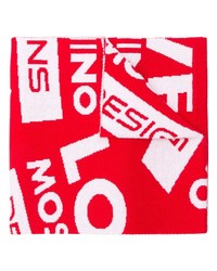 roter bedruckter Schal von Love Moschino