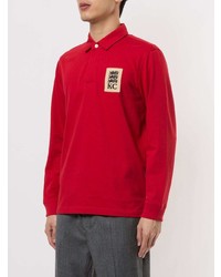 roter bestickter Polo Pullover von Kent & Curwen