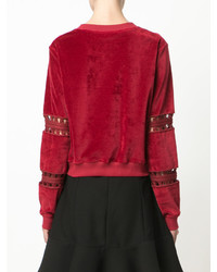 roter bestickter Pullover von See by Chloe