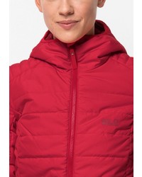 roter Daunenmantel von Jack Wolfskin