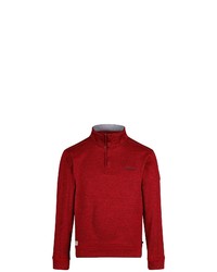 roter Fleece-Pullover mit einem Reißverschluss am Kragen von Regatta