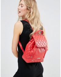 roter gesteppter Rucksack von Love Moschino