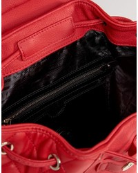 roter gesteppter Rucksack von Love Moschino