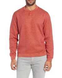 roter Henley-Pullover