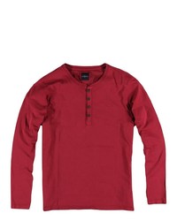 roter Henley-Pullover von ENGBERS