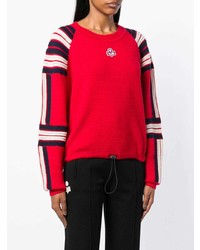 roter horizontal gestreifter Pullover mit einem Rundhalsausschnitt von Isabel Marant Etoile