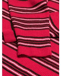 roter horizontal gestreifter Pullover mit einem Rundhalsausschnitt von Fendi