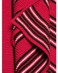 roter horizontal gestreifter Pullover mit einem Rundhalsausschnitt von Fendi