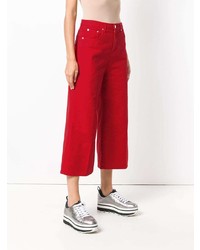 roter Hosenrock aus Jeans von MSGM