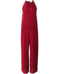 roter Jumpsuit aus Seide von RED Valentino