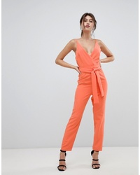 roter Jumpsuit von ASOS DESIGN