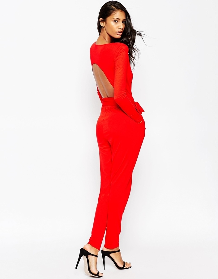 Roter cheap jumpsuit asos