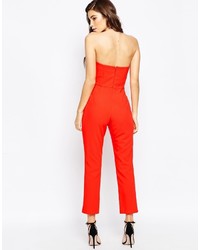 roter Jumpsuit von Asos