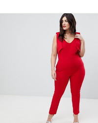 roter Jumpsuit von Club L Plus