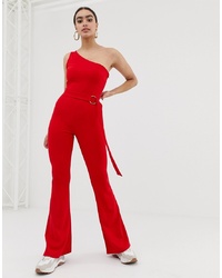 roter Jumpsuit von In The Style