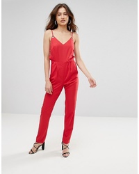 roter Jumpsuit von Jovonna