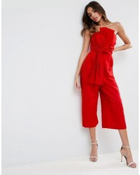 roter Jumpsuit von Asos